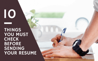 10 Things you Must Check before Sending Your Resume